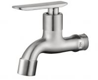 HWT 9008-A Bib Tap   SUS304 Stainless Steel Hose Bib Tap  Durable Outdoor Water Tap