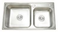 IT-S836A(NA) Top-Mounted Kitchen Sink   1 Big 1 Small Bowl Nano Finish Sink (830��460��220mm)