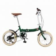 LONDON TAXI 16-inch folding bike 6 SPEED, GREEN