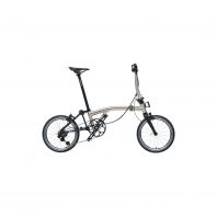 ACEOFFIX C5 FOLDING BIKE - BRUSHED SILVER