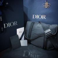 Brand New Dior Black Nylon Messenger Bag