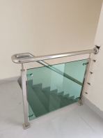 304 Stainless Steel glass staircase