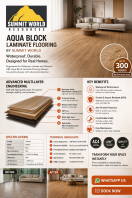 ABL Aqua Block Laminate Flooring by Summit World �C Waterproof, Durable & Designed for Modern Homes