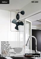 DEKA CORNER FAN (MS 160-BK)