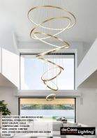 HIGH CEILING PENDANT LIGHT (UBS-MD5553-8-3C-GD)