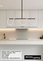 DESIGNER LONG PENDANT LIGHT (YF-P3888-1200-BK-WW)