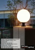 OUTDOOR SOLAR PILLAR LIGHT (T1-SGL200/250/300/400-10W-3IN1-BK)
