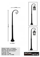 OUTDOOR POLE LIGHT (L1-LP1400-BK) OUTDOOR POLE LIGHT (L1-LP1400-BK)