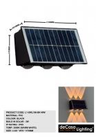 OUTDOOR SOLAR WALL LIGHT (L1-SWL186-BK-WW) OUTDOOR SOLAR WALL LIGHT (L1-SWL186-BK-WW)