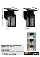 OUTDOOR SOLAR WALL LIGHT (L1-SWL181-(SQ/RD)-BK-3C) OUTDOOR SOLAR WALL LIGHT (L1-SWL181-(SQ/RD)-BK-3C)