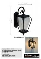 OUTDOOR WALL LIGHT (L1-W36-BK)