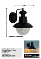 OUTDOOR WALL LIGHT (L1-W882-BK)