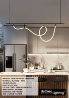 DESIGNER LONG PENDANT LIGHT (T1-P68131-1400-BK-WW) DESIGNER LONG PENDANT LIGHT (T1-P68131-1400-BK-WW)