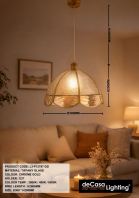 CLASSIC GLASS PENDANT LIGHT (L3-P12787-GD) CLASSIC GLASS PENDANT LIGHT (L3-P12787-GD)