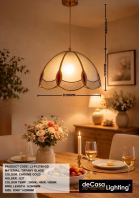 CLASSIC GLASS PENDANT LIGHT (L3-P12788-GD) CLASSIC GLASS PENDANT LIGHT (L3-P12788-GD)