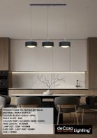 MODERN 3 IN 1 PENDANT LIGHT (N1-P32150-3-BK+GD-3C)
