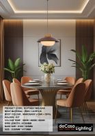 MODERN DESIGNER PENDANT (N1-P38027-MG+OAK)