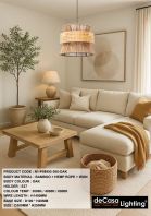 BAMBOO PENDANT LIGHT (N1-P58992-300-OAK)