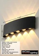 OUTDOOR MODERN WALL LIGHT (H3-W277-BK-WW) OUTDOOR MODERN WALL LIGHT (H3-W277-BK-WW)