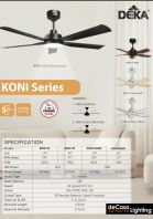 DEKA CEILING FAN (KONI 54/40) DEKA CEILING FAN (KONI 54/40)