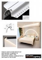 CEILING SURFACE ALUMINIUM PROFILE(DJI-H7068-3M-WH+PC-OP) CEILING SURFACE ALUMINIUM PROFILE(DJI-H7068-3M-WH+PC-OP)