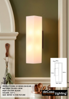 MODERN WALL LIGHT (N1-W0042-2B-SQ-BK) MODERN WALL LIGHT (N1-W0042-2B-SQ-BK)