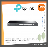 TP-LINK 28-Port Gigabit Easy Smart Switch with 24-Port PoE+ TL-SG1428PE