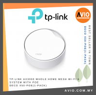 TP-LINK AX3000 Whole Home Mesh Wi-Fi 6 System with PoE Deco X50-POE(1- pack)