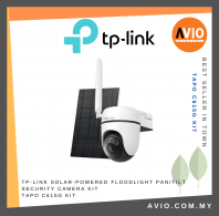 TP-LINK  Solar-Powered Floodlight Pan/Tilt Security Camera Kit Tapo C615G KIT