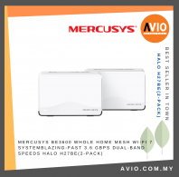 MERCUSYS BE3600 Whole Home Mesh Wi-Fi 7 System Blazing-Fast 3.6 Gbps Dual-Band Speeds Halo H27BE(2-pack)