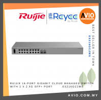 RUIJIE 16-Port Gigabit Cloud Managed Switch with 2 x 2.5G SFP+ Port ES216GC2MS