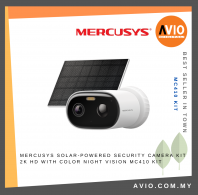 MERCUSYS Solar-Powered Security Camera Kit 2K HD with Color Night Vision MC410 KIT