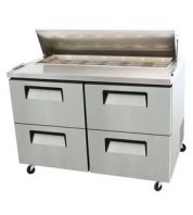 4 HALF DOOR DRAWER SALAD PREPARE TABLE CHILLER