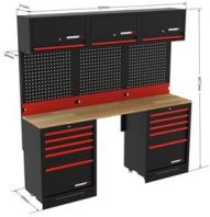 KEN5951522W - Cromwell Kennedy Pro Workstation / Modular 2 Base Cabinet with  space - L2034 mm