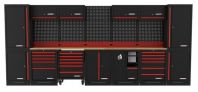 KEN5951525W -  Cromwell Kennedy Pro Workstation / Modular 5 Base Cabinet + 2 Side Cabinet - L4590 mm