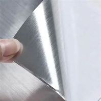 Metallic Brushed Silver Sticker