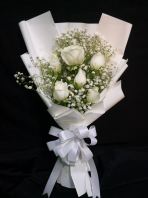 White Rose Bouquet HB1154 floristkl