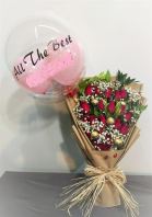 Rose Bouquet with baloon VHB1124 floristkl