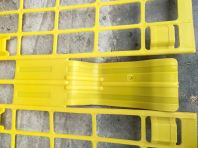 Plastic guardrail/fencing-yellow