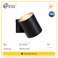 DESS GLZO4176D OUTDOOR LED UPDOWN WALL LIGHT 240V 12W 743.82LM 3000K IP65 CRI90