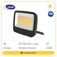 PMW JUPITER RC-Y 3 POWER SWITCHABLE OPTIONS LED FLOODLIGHT 240V 50,000HOURS IP66 CRI70 [20W/30W/50W/70W/100W/150W/200W] [2000LM/3000LM/5000LM/7000LM/10000LM/15000LM/20000LM] [3000K/4000K/6000K]