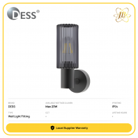 DESS GLESP-GL24904 E27 OUTDOOR WALL LIGHT FITTING MAX 23W IP54