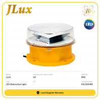 JLUX CK-15 MEDIUM INTENSITY LED AVIATION OBSTRUCTION LIGHT TYPE B 2W 100,000HOURS IP66 (RED)