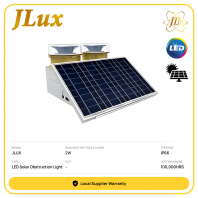 JLUX CK-15XT-S DUAL SOLAR POWERED MEDIUM INTENSITY LED OBSTRUCTION LIGHT TYPE B 2W 100,000HOURS IP66 (RED)