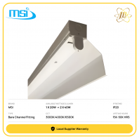 MSI MCF BARE CHANNEL FITTING ANGLE REF 240V IP20 [1X20W/1X40W/2X20W/2X40W] [3000K/4000K/6500K] [15,000/30,000/50,000HOURS] [2FEET/4FEET]