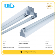 MSI MLS BARE CHANNEL FITTING 240V IP20 [1X20W/1X40W/2X20W/2X40W] [3000K/4000K/6500K] [15,000/30,000/50,000HOURS] [2FEET/4FEET]