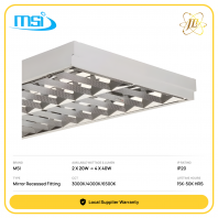MSI MRM MIRROR RECESSED FITTING 240V IP20 [2X20W/2X40W/3X20W/4X20W/3X40W/4X40W] [3000K/4000K/6500K] [15,000/30,000/50,000HOURS] [2FEET/4FEET]