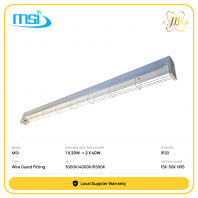 MSI MWG EC WIRE GUARD END CAP FITTING 240V IP20 [1X20W/1X40W/2X20W/2X40W] [3000K/4000K/6500K] [15,000/30,000/50,000HOURS] [2FEET/4FEET]