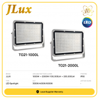 JLUX MARINE OFFSHORE LED SPOTLIGHT 277V IP66 CRI80 [1000W/2000W] [100,000LM/200,000LM] [3000K/4000K/6000K]