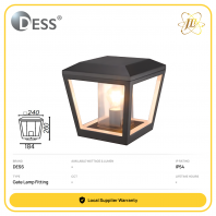 DESS GLLD1593 E27 OUTDOOR GATE LIGHT FITTING 23W IP54